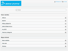 Tablet Screenshot of bikezone.cz